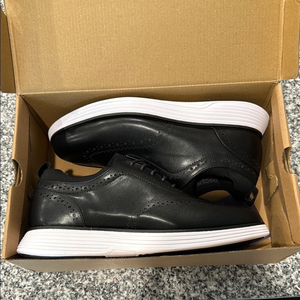 Black Leather Men's Shoes